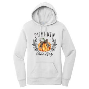 Coquette Pumpkin Patch Girly Pumpkin Fall Halloween Women's Pullover Hoodie