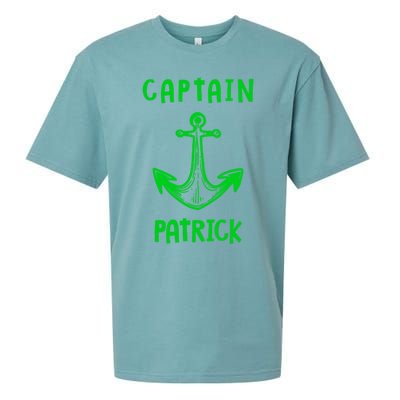 Captain Patrick Personalized Name Funny Pontoon Captain Gift Sueded Cloud Jersey T-Shirt