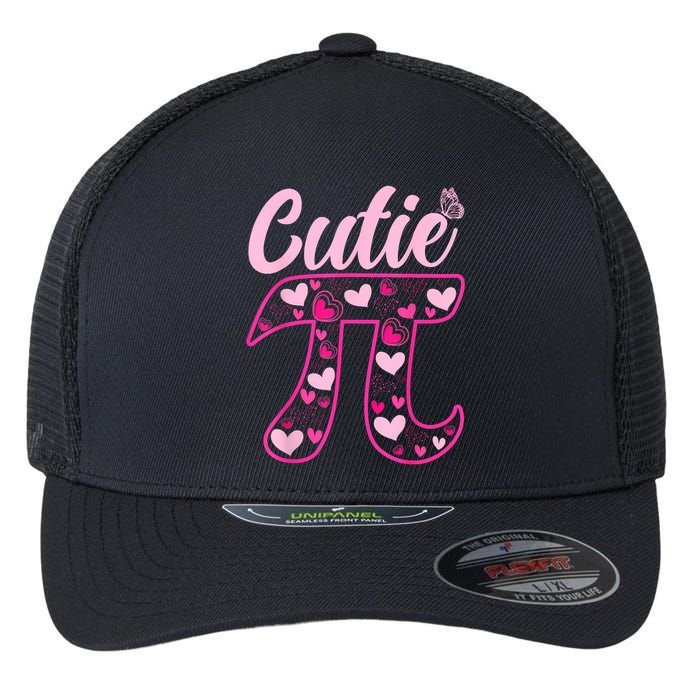 Cutie Pie Pi Day 3.14 Math Teachers Students Women Girl Flexfit Unipanel Trucker Cap