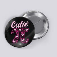 Cutie Pie Pi Day 3.14 Math Teachers Students Women Girl Button