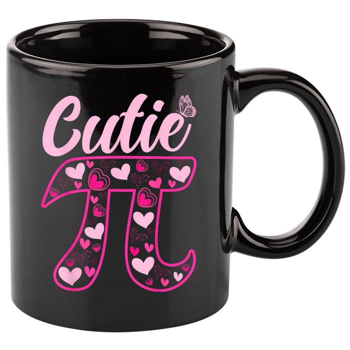 Cutie Pie Pi Day 3.14 Math Teachers Students Women Girl 11oz C Handle Ceramic Mug