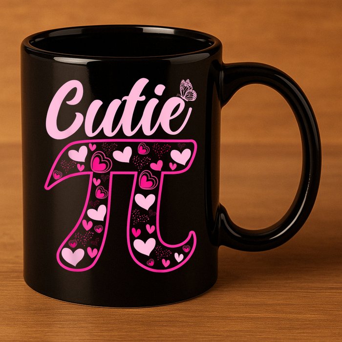 Cutie Pie Pi Day 3.14 Math Teachers Students Women Girl 11oz C Handle Ceramic Mug