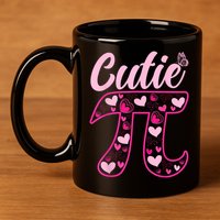 Cutie Pie Pi Day 3.14 Math Teachers Students Women Girl 11oz C Handle Ceramic Mug
