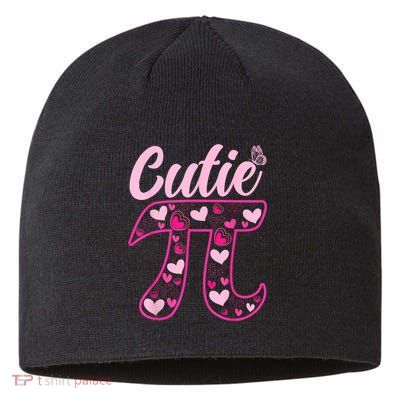 Cutie Pie Pi Day 3.14 Math Teachers Students Women Girl Sustainable Beanie