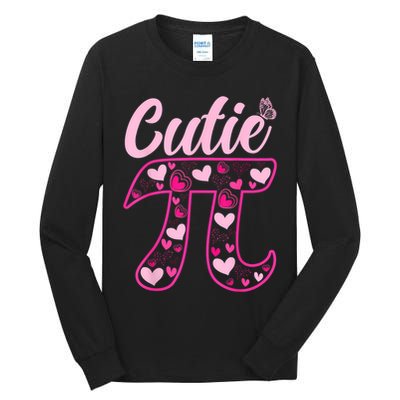 Cutie Pie Pi Day 3.14 Math Teachers Students Women Girl Tall Long Sleeve T-Shirt