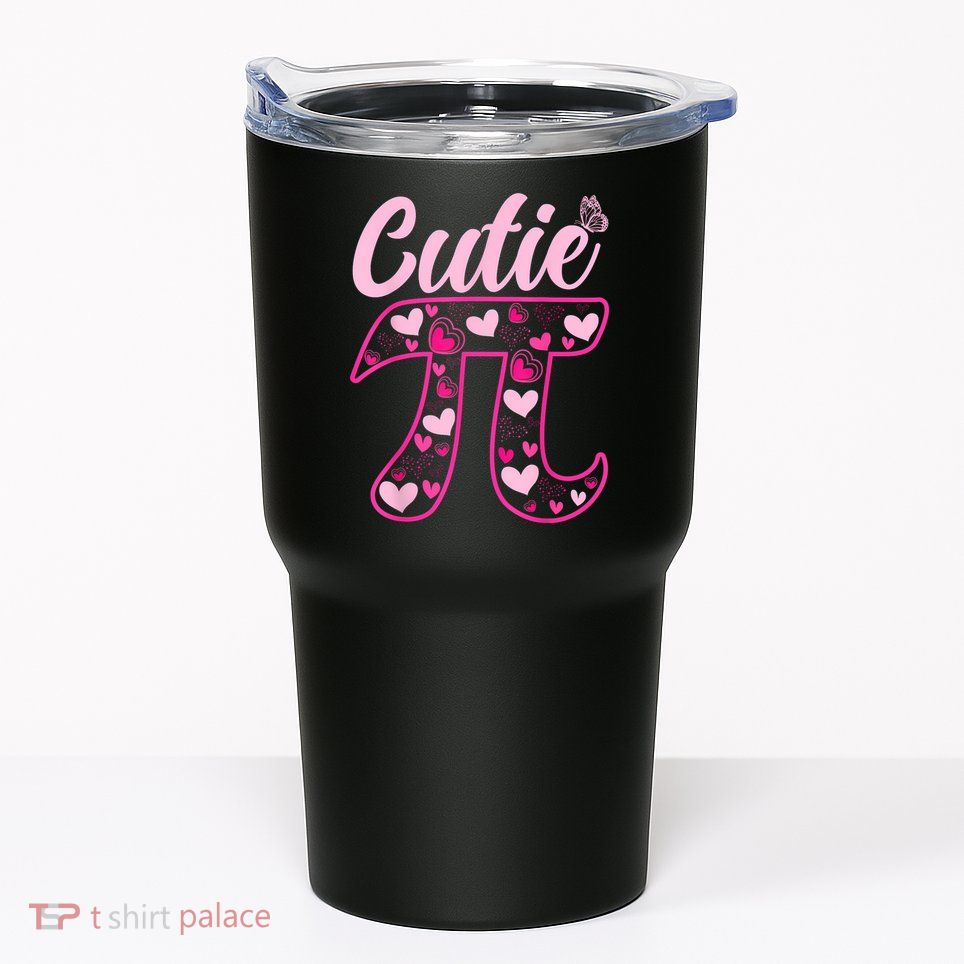 Cutie Pie Pi Day 3.14 Math Teachers Students Women Girl Tumbler