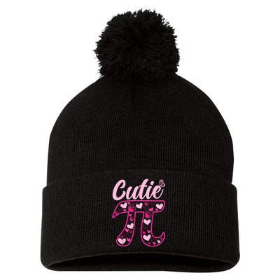 Cutie Pie Pi Day 3.14 Math Teachers Students Women Girl Pom Pom 12in Knit Beanie