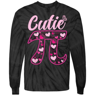 Cutie Pie Pi Day 3.14 Math Teachers Students Women Girl Tie-Dye Long Sleeve Shirt