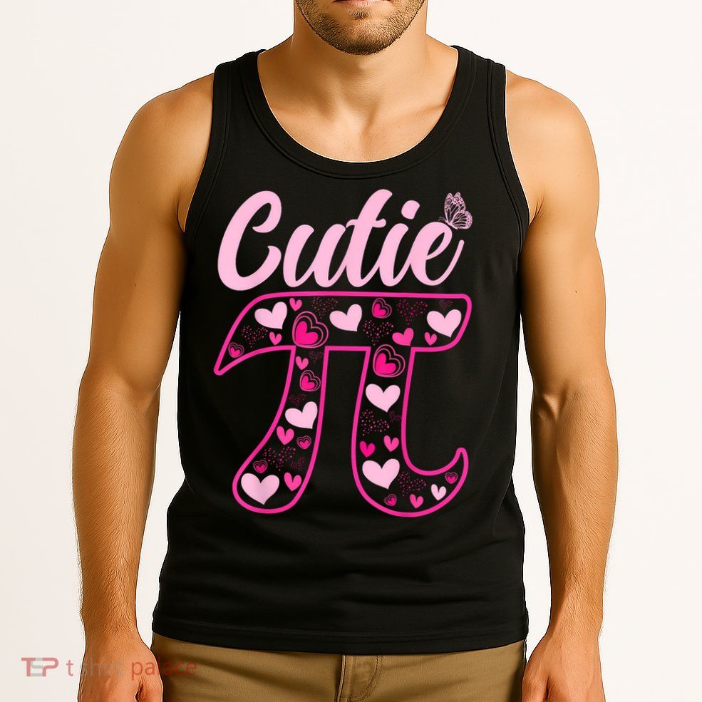 Cutie Pie Pi Day 3.14 Math Teachers Students Women Girl Tank Top