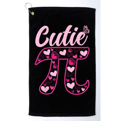Cutie Pie Pi Day 3.14 Math Teachers Students Women Girl Golf Towel
