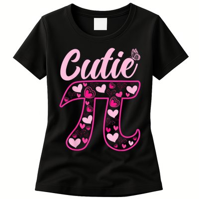 Cutie Pie Pi Day 3.14 Math Teachers Students Women Girl Womens T-Shirt
