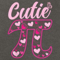 Cutie Pie Pi Day 3.14 Math Teachers Students Women Girl Cotton Canvas Backpack