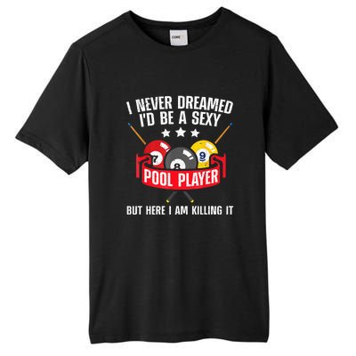 Cool Pool Player Billiards Play Best Gifts Funny Sport Tall Fusion ChromaSoft Performance T-Shirt