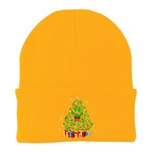 Cute Paw Print Dog Paws Christmas Tree Gift Knit Cap Winter Beanie