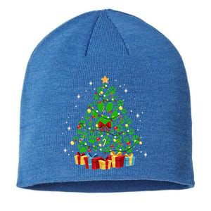 Cute Paw Print Dog Paws Christmas Tree Gift Sustainable Beanie