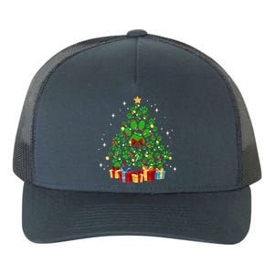 Cute Paw Print Dog Paws Christmas Tree Gift Yupoong Adult 5-Panel Trucker Hat