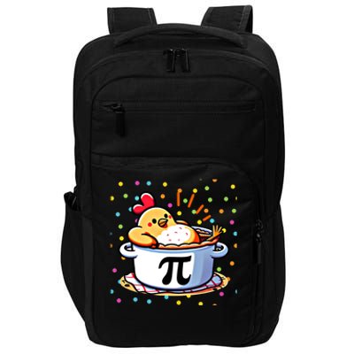 Chicken Pot Pi Funny Pi Day Math Lover Teacher Gift Impact Tech Backpack