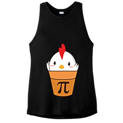 Chicken Pot Pi Funny Pie Day Cartoon Chicken Pot Pi Cute Gift Ladies PosiCharge Tri-Blend Wicking Tank