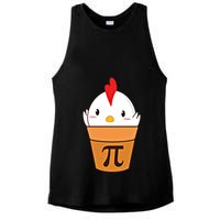 Chicken Pot Pi Funny Pie Day Cartoon Chicken Pot Pi Cute Gift Ladies PosiCharge Tri-Blend Wicking Tank