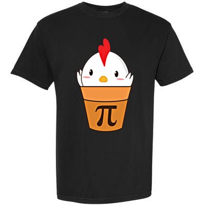 Chicken Pot Pi Funny Pie Day Cartoon Chicken Pot Pi Cute Gift Garment-Dyed Heavyweight T-Shirt