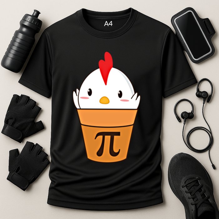 Chicken Pot Pi Funny Pie Day Cartoon Chicken Pot Pi Cute Gift Performance Shirt