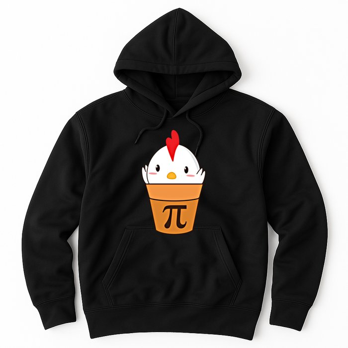 Chicken Pot Pi Funny Pie Day Cartoon Chicken Pot Pi Cute Gift Hoodie