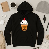 Chicken Pot Pi Funny Pie Day Cartoon Chicken Pot Pi Cute Gift Hoodie