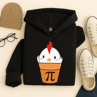 Chicken Pot Pi Funny Pie Day Cartoon Chicken Pot Pi Cute Gift Hoodie
