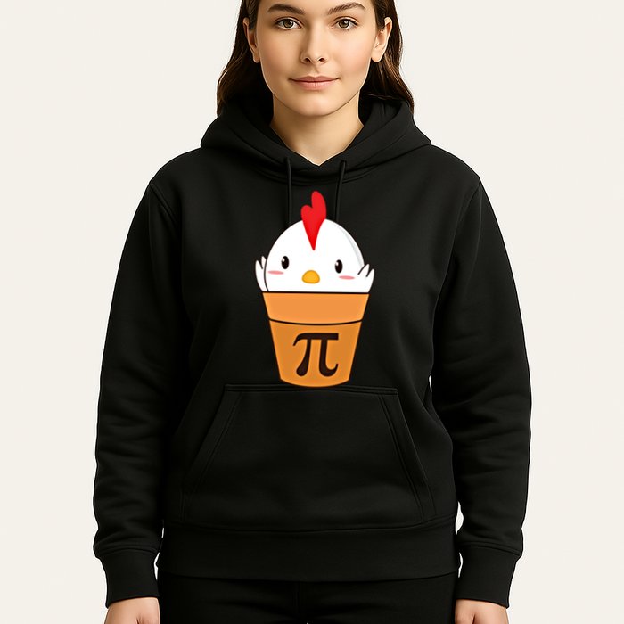 Chicken Pot Pi Funny Pie Day Cartoon Chicken Pot Pi Cute Gift Hoodie