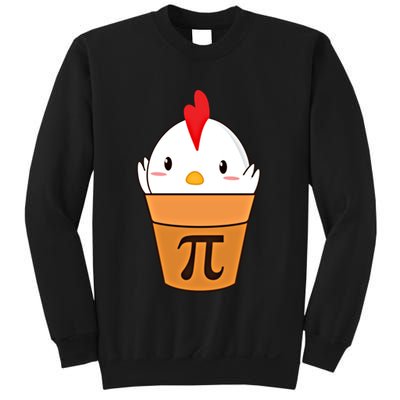 Chicken Pot Pi Funny Pie Day Cartoon Chicken Pot Pi Cute Gift Sweatshirt