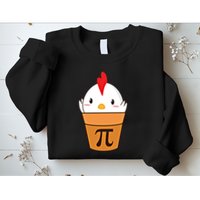 Chicken Pot Pi Funny Pie Day Cartoon Chicken Pot Pi Cute Gift Sweatshirt