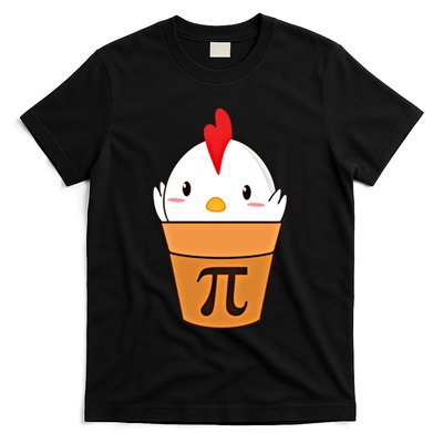 Chicken Pot Pi Funny Pie Day Cartoon Chicken Pot Pi Cute Gift T-Shirt
