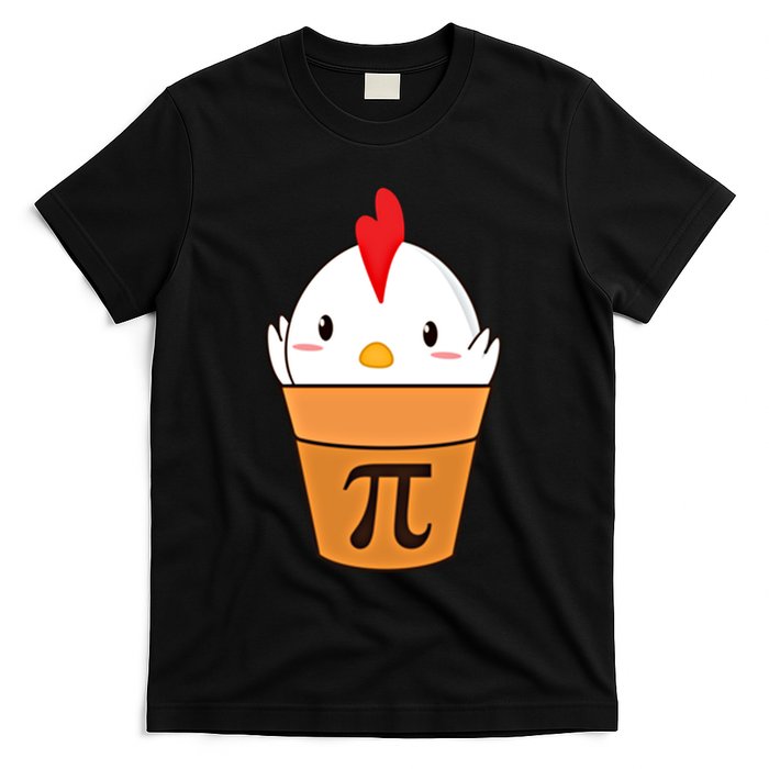 Chicken Pot Pi Funny Pie Day Cartoon Chicken Pot Pi Cute Gift T-Shirt