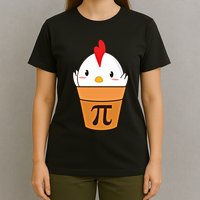 Chicken Pot Pi Funny Pie Day Cartoon Chicken Pot Pi Cute Gift T-Shirt