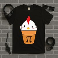 Chicken Pot Pi Funny Pie Day Cartoon Chicken Pot Pi Cute Gift T-Shirt