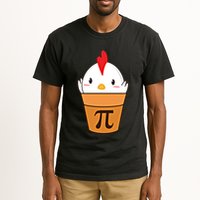 Chicken Pot Pi Funny Pie Day Cartoon Chicken Pot Pi Cute Gift Tall T-Shirt
