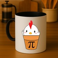 Chicken Pot Pi Funny Pie Day Cartoon Chicken Pot Pi Cute Gift Mug