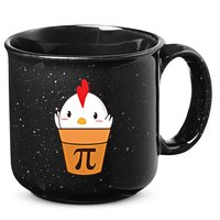 Chicken Pot Pi Funny Pie Day Cartoon Chicken Pot Pi Cute Gift 15oz Campfire Ceramic Mug