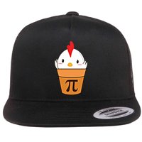 Chicken Pot Pi Funny Pie Day Cartoon Chicken Pot Pi Cute Gift Flatbill Hat