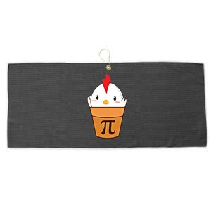 Chicken Pot Pi Funny Pie Day Cartoon Chicken Pot Pi Cute Gift Large Microfiber Waffle Golf Towel