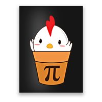 Chicken Pot Pi Funny Pie Day Cartoon Chicken Pot Pi Cute Gift Poster