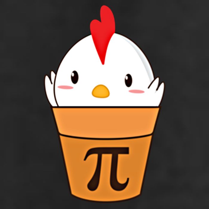 Chicken Pot Pi Funny Pie Day Cartoon Chicken Pot Pi Cute Gift 25L Jumbo Tote