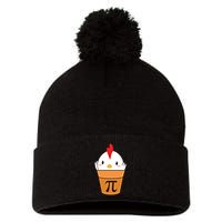 Chicken Pot Pi Funny Pie Day Cartoon Chicken Pot Pi Cute Gift Pom Pom 12in Knit Beanie