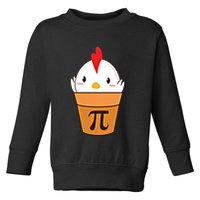Chicken Pot Pi Funny Pie Day Cartoon Chicken Pot Pi Cute Gift Toddler Sweatshirt