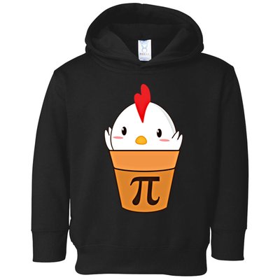 Chicken Pot Pi Funny Pie Day Cartoon Chicken Pot Pi Cute Gift Toddler Hoodie