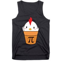 Chicken Pot Pi Funny Pie Day Cartoon Chicken Pot Pi Cute Gift Tank Top