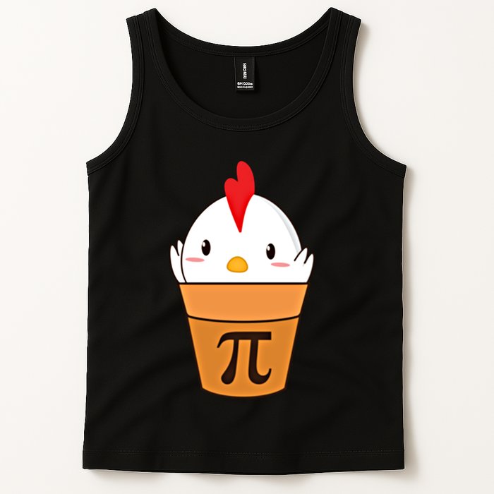 Chicken Pot Pi Funny Pie Day Cartoon Chicken Pot Pi Cute Gift Tank Top