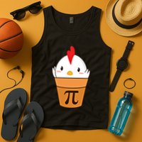 Chicken Pot Pi Funny Pie Day Cartoon Chicken Pot Pi Cute Gift Tank Top