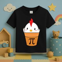 Chicken Pot Pi Funny Pie Day Cartoon Chicken Pot Pi Cute Gift Toddler T-Shirt