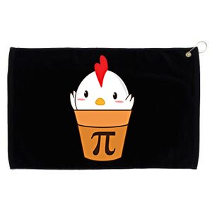 Chicken Pot Pi Funny Pie Day Cartoon Chicken Pot Pi Cute Gift Grommeted Golf Towel